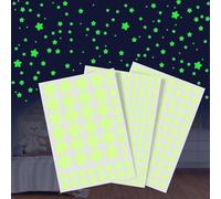 Quelcc Glow in The Dark Star, 452 Magical Glow in The Dark Stars Shapes, Luminous Fluorescent Stickers, DIY Luminous Adhesive Stickers for Sensory Nursery Baby Kids Bedroom, Living Room Decoration