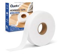 Quelcc Hemming Tape 40 Metres 60GSM No Sew Iron on Hem Tape Wonder White Web Fabric Adhesive Tape Extra Strong Fusible Bonding Web for Clothes Curtains DIY Crafts Easy Quick Fix
