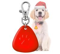 QUELIEN LED Dog Collar Light, Dog Safety Pendant for Night Walking & Camping, Night Visibility, Durable, Long Battery Life, Easy Clip-on for All Dogs, Christmas Lights Pet ID Tag Pendant, Red