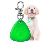 QUELIEN LED Dog Safety Pendant, Night Visibility, Durable, Long Battery Life, Easy Clip-on for All Dogs,Green