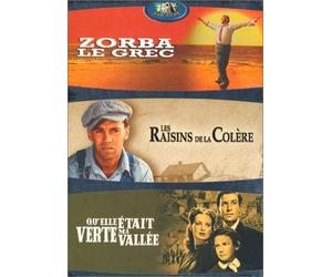 Qu'elle était verte ma vallée / Les Raisins de La Colère / Zorba Le Grec - Tripack 3 DVD