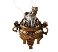Quemador De Incienso - Quemador Incienso Zen | Incensario De Incienso De Carbón De Cobre Con Tapa para Meditación - Cuenco Porta Incienso Vintage para Dormitorios, Estudios De Yoga, Salas De