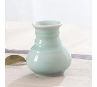 QUEMUONN Ceramic vase large, 9.8cm Celadon Creative Home Decoration Handmade Personalized Flower Vases