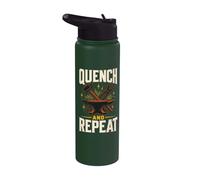 Quench and Repeat Blacksmith Anvil Hammer Forge Stainless Steel Insulated Water Bottle
