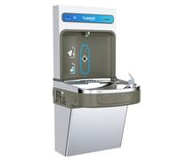 Quench Grey Wall Mounted Mains Fed Water Bottle Filling Station And Drinking Fountain