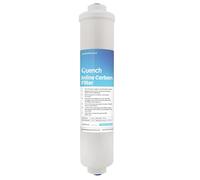 Quench Inline Carbon Water Filter - Quick-Connect Fittings, Compatible with Water Coolers and Fridge Dispensers