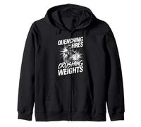 QUENCHING FIRES CRUSHING WEIGHTS Zip Hoodie