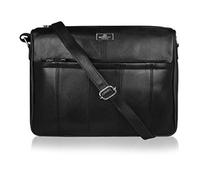 Quenchy London Women’s Genuine Leather Crossbody Shoulder Bag - Multi-Pocket Handbag with 4 Zip Compartments, Single Adjustable Strap, Medium Size Organiser Hand Bag - QL171K Black Sheep Nappa