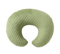 QUENESS Nursing Pillow Cover Breastfeeding Pillow Cases Plush Dot Slipcover (Sage)