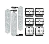 QUENPE For Tineco Floor ONE S5/Floor One S5 Pro 2/ S5, Extreme Smart Vacuum Cleaner Replacement Brush Rollers and HEPA Filters vacuum filters(9PCS)