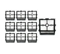 QUENPE For Tineco Floor ONE S5/Floor One S5 Pro 2/ S5, Extreme Smart Vacuum Cleaner Replacement Brush Rollers and HEPA Filters vacuum filters(10PCS)