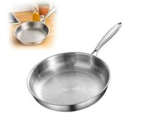 Quenta Platefull Titanium Hammered Pan Pro with Lid - Non-Stick Frying Pan, Scratch-Resistant Cookware, Stainless Steel Alternative, 26/28/30cm (XL-in no lid)