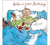 Quentin Blake Birthday Card - Breakfast in Bed (WDM5951)
