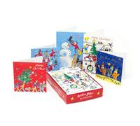 Quentin Blake Charity Christmas Cards | Box of 20 Christmas Cards with 5 Designs | Supporting Childline NSPCC
