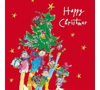 Quentin Blake Christmas Card Family Xmas Tree - Luxury Illustrated Festive Card