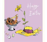 Quentin Blake Easter Cards Duck Bonnet - Pack of 5 Cards in One Design