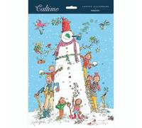 Quentin Blake Frosty the Snowman Advent Calendar | Traditional Picture Advent Calendar with Playful Snowy Scene - 32.5x24.5cm