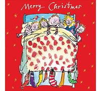 Quentin Blake Merry Christmas Kids Stockings Christmas Card Xmas Greeting Cards 493096