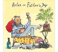 Quentin Blake Relax Cheers Dad! Father's Day Card Artistic Greeting Card