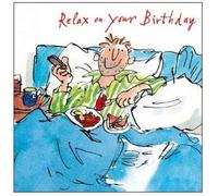 Quentin Blake - Relax On Your Birthday- Birthday Card New in cello