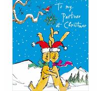 Quentin Blake To My Partner Christmas Card Fun Bunny Love Xmas Greetings