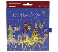Quentin Blake We Three Kings Christmas Advent Calendar Greetings Card | Advent calendar card, Christmas countdown card, Nativity advent calendar, Three Kings design, White mailing envelope