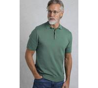 Quentin Short Sleeve Knitted Polo Weird Fish Dark Green L