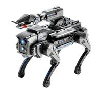 Quentis Remote Control Robot Dog Interactive STEM Toy Programmable RC Pet | Durable ABS Plastic Smart Mechanical Wolf, Programmable Stunts, Ideal Gift For Active Kids B