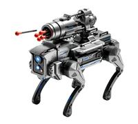 Quentis Remote Control Robot Dog Interactive STEM Toy Programmable RC Pet | Durable ABS Plastic Smart Mechanical Wolf, Programmable Stunts, Ideal Gift For Active Kids C