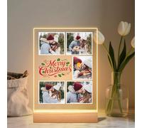 Quepitty Custom Song Plaque with Picture & Soft Glow Personalized Acrylic LED Night Light, Heartfelt Christmas Gift for Couples