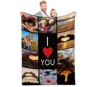 Quepitty Personalized Photo Gifts This is My Friends Watching Movie Blanket Daughter Blanket Custom Memories Souvenir Throw Blanket for Best Daddy Ever Personalized Text Photo Unique Present Idea