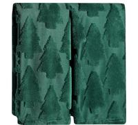 Quera 2 Pack Hand Towels Winter Christmas Tree Green Bathroom Decorative Towels Set for Drying, Cleaning, Cooking, Holiday 13.7'' x 29.5''
