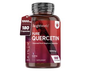 Quercetin 180 Capsules 500mg | Immune System Support & High Strentgh Supplement