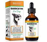 Quercetin Drops for Dogs with Vitamin C | Liquid Dog Nutritional Supplement for Daily Wellness & Seasonal Comfort | Complementary Feed for Dogs | Bacon Flavour, 60ml