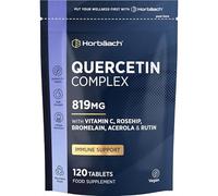 Quercetin Supplement with Bromelain 819mg | 120 Vegan Tablets | Complex Formula Providing 519mg of Quercetin with Bromelain, Vitamin C, Rosehip, Acerola and Rutin | by Horbaach