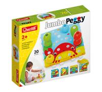 Quercetti Chunky Peggy Sorting Pegs Shape Sorter Stacking Bucket Rattle Kids Toy