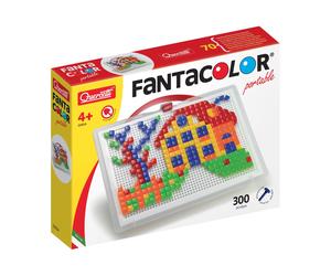 Quercetti - Fanta Color Portable Large Composition Game, Multicolored, 300 Piece