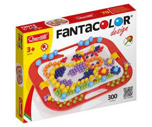 Quercetti Fantacolor Design Peg Board Pin Plugging Pattern Mosaic Art Toy 300pcs