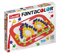Quercetti Fantacolor Design Set, Kids' Mosaic Kits-STEAM Toy, The Original Peg Sets for Making Colourful Designs and Patterns, Arts and Crafts for Boys and Girls 3+