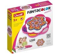 Quercetti 2101 FantaColor Mosaic Kits-STEAM Toy, Kid's Mandalas, Pink
