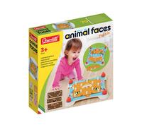 Quercetti Guess The Animal Face 12 Animals Game Puzzle Pink