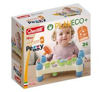 Quercetti Play Eco+ Hammer Peggy - 34 Pieces, Multi
