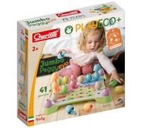 Quercetti Jumbo Peggy EVO Play Bio 41 pcs, Sort, Stack and Put Pieces in Place, Mosaic and Build, Creativity Toy for Boys and Girls Ages 2+