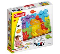 Quercetti Jumbo Peggy Pegs Mosaics Construction Stacking Building Kids Toy 45pcs