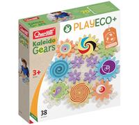 QUERCETTI Kaleido Gears Play Eco+, Construction game with various sizes gears for a spectacular chain reaction, Learning Game for Boys and Girls 3 years +, Sustainable and Made from Recycled Plastic