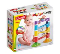 Quercetti Migoga Tower Sounds Rattle Ball Run Track Building Childrens Toy 18m+