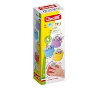 Quercetti MOMY Soft Happy Sounds 4 pcs Rattle Set, Shake Rattles for Sensory Play and Development