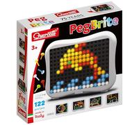 Quercetti PegBrite - Kids' Mosaic Kits, 123 Pieces - Lamp Toy to Light Up Your Room, Creative STEM Kit for Boys and Girls Ages 3+