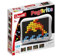 Quercetti PegBrite - Kids' Mosaic Kits, 123 Pieces - Lamp Toy to Light Up Your Room, Creative STEM Kit for Boys and Girls Ages 3+