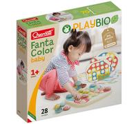 Quercetti Play Bio Fantacolor Baby Buttons Board Pattern Mosaic Plugging Art Toy